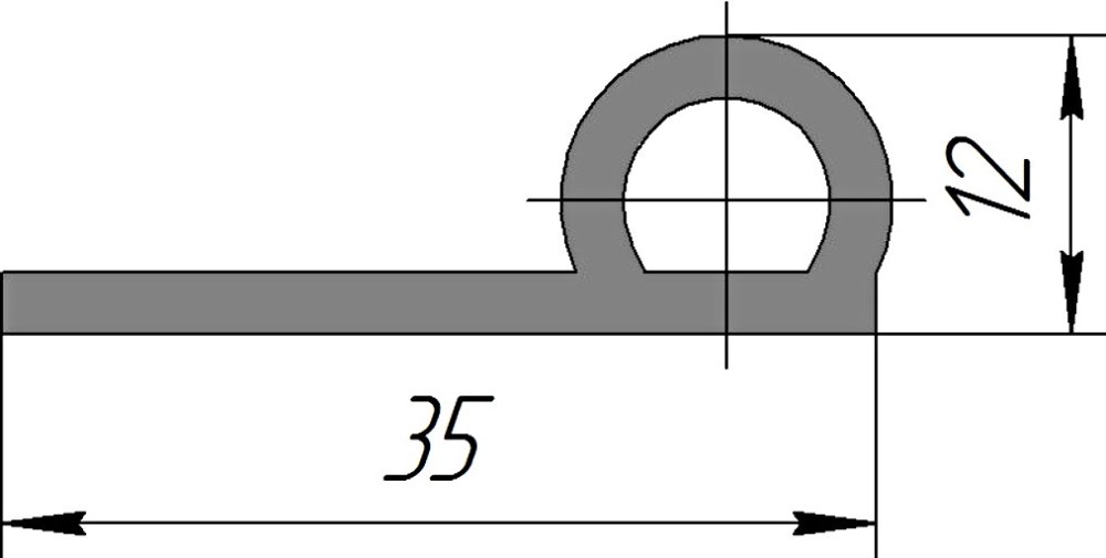 Силиконовый профиль №0257