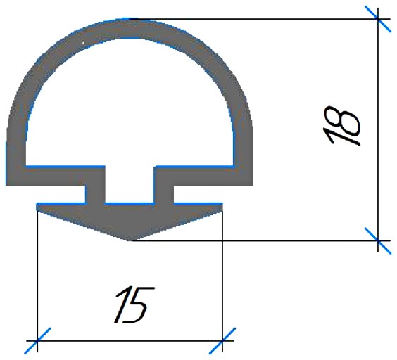 Силиконовый профиль №0562