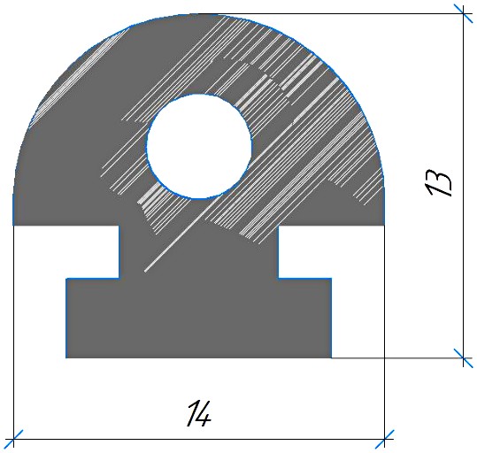 Силиконовый профиль №0491