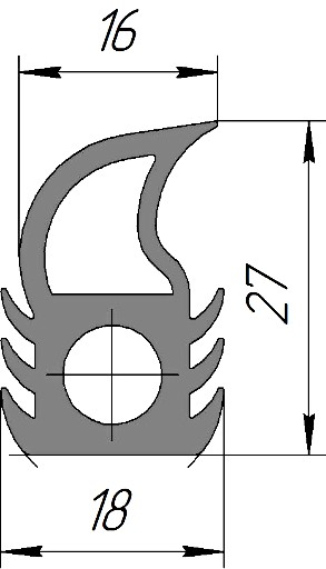 Силиконовый профиль №0255