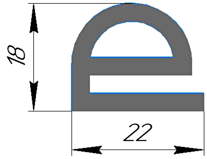 Силиконовый профиль №0327