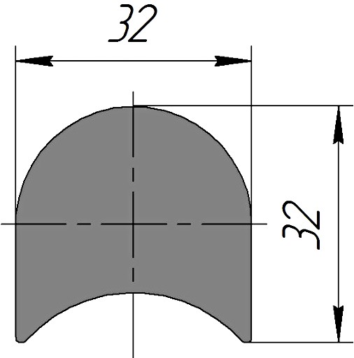 Силиконовый профиль №0165