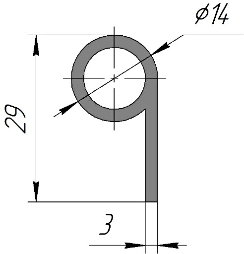 Силиконовый профиль №0249