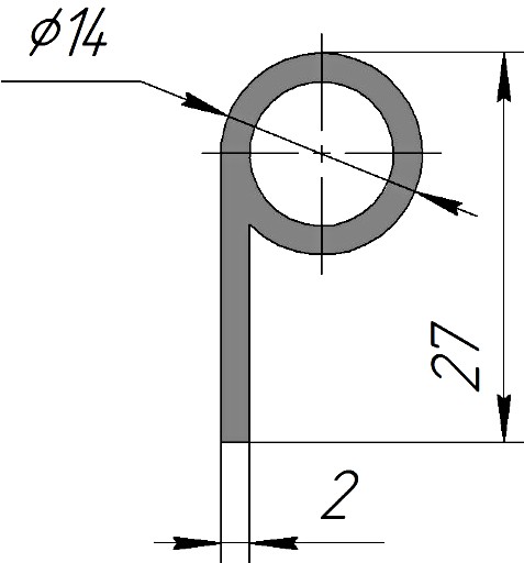 Силиконовый профиль №0263