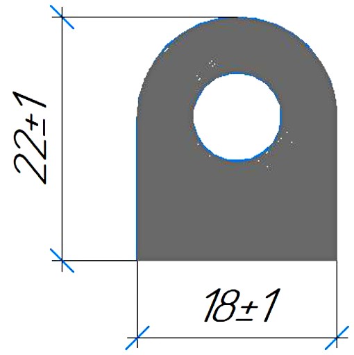 Силиконовый профиль №0750