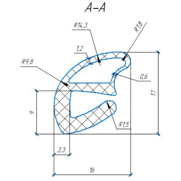 Силиконовый профиль №0984