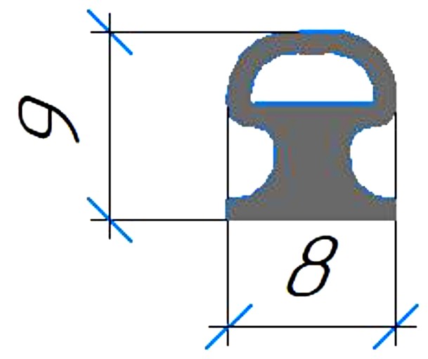 Силиконовый профиль №0706