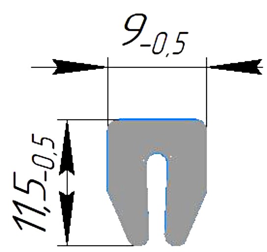 Силиконовый профиль №0453