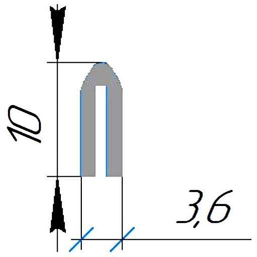 Силиконовый профиль №0458