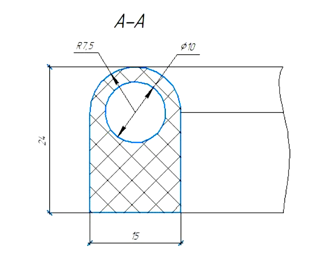 Силиконовый профиль №0855