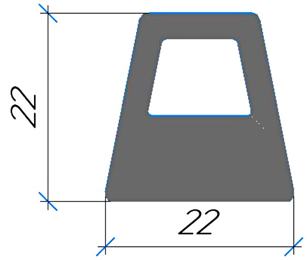 Силиконовый профиль №0703
