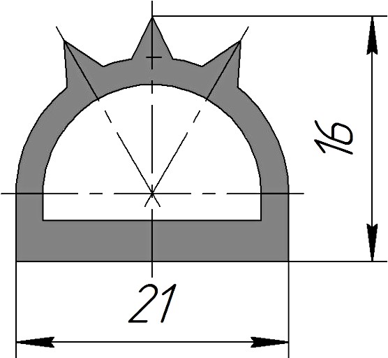 Силиконовый профиль №0179