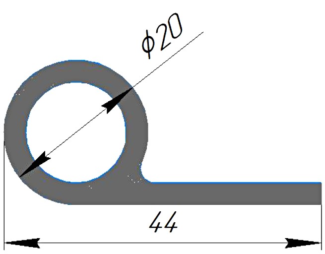 Силиконовый профиль №0298