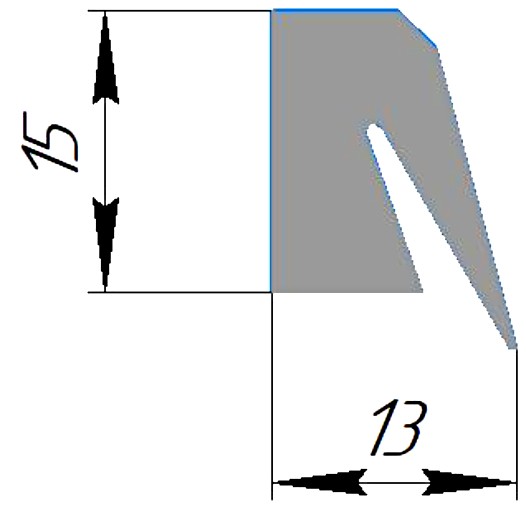 Силиконовый профиль №0452