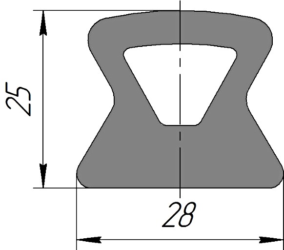 Силиконовый профиль №0126