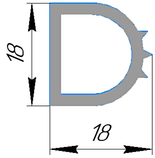 Силиконовый профиль №0016