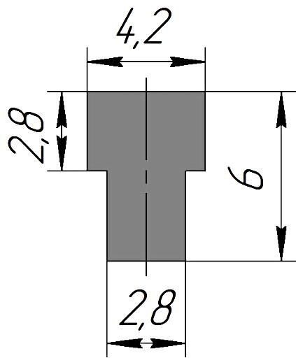 Силиконовый профиль №0132