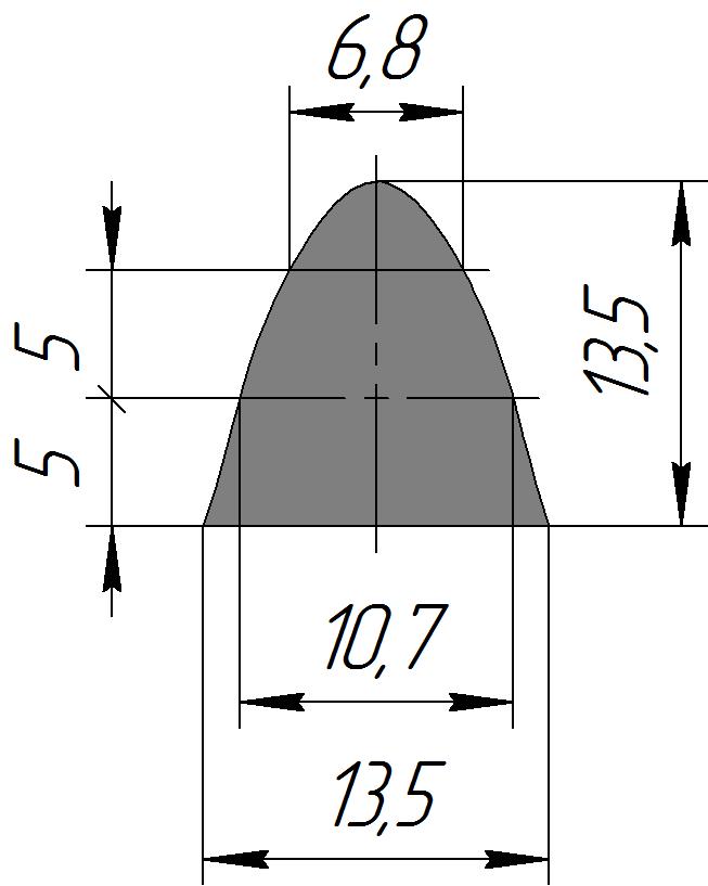 Силиконовый профиль №0153