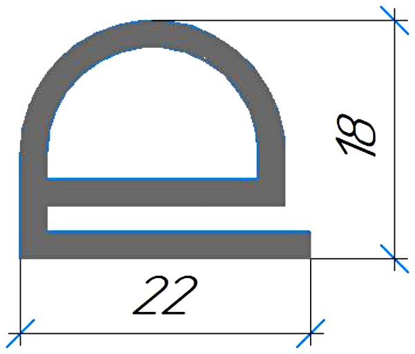 Силиконовый профиль №0510