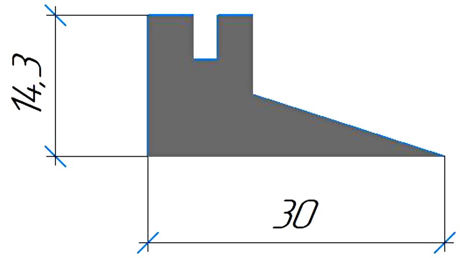 Силиконовый профиль №0526