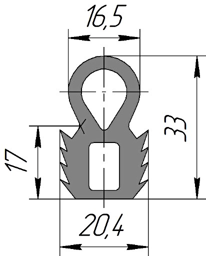 Силиконовый профиль №0268