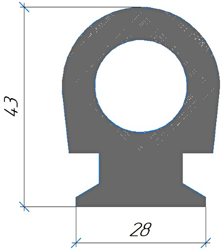 Силиконовый профиль №0756