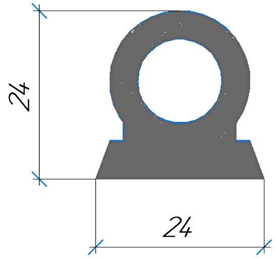 Силиконовый профиль №0558