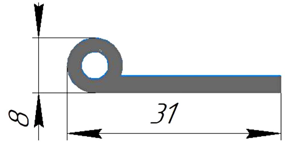 Силиконовый профиль №0288