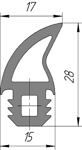 Силиконовый профиль №0207