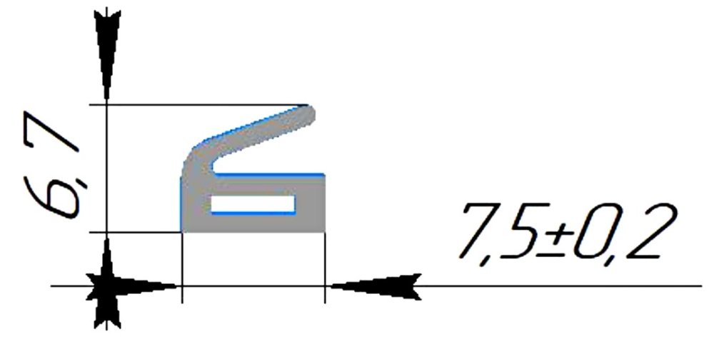 Силиконовый профиль №0405