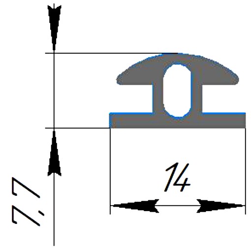 Силиконовый профиль №0306