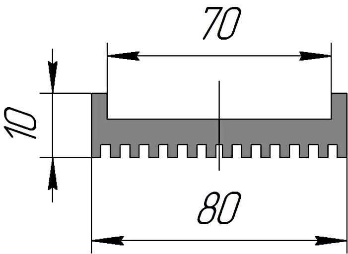 Силиконовый профиль №0240