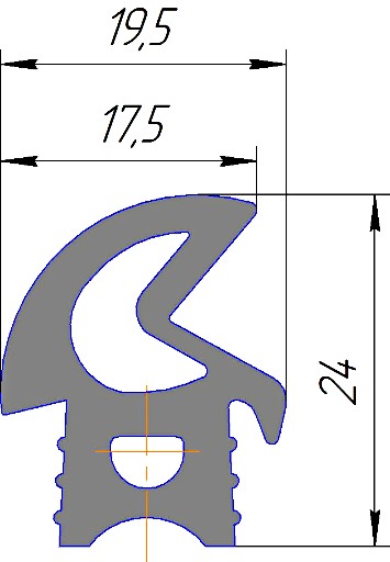 Силиконовый профиль №0168
