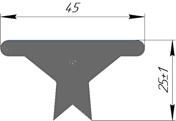 Силиконовый профиль №0326