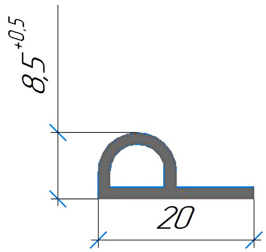 Силиконовый профиль №0697