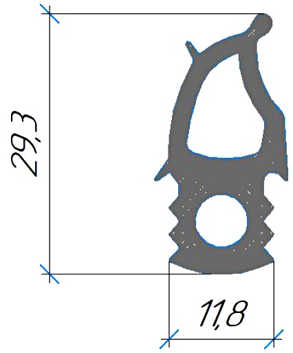 Силиконовый профиль №0541