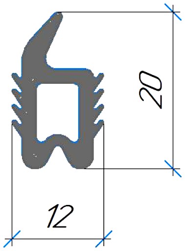 Силиконовый профиль №0596