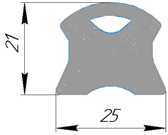 Силиконовый профиль №0401