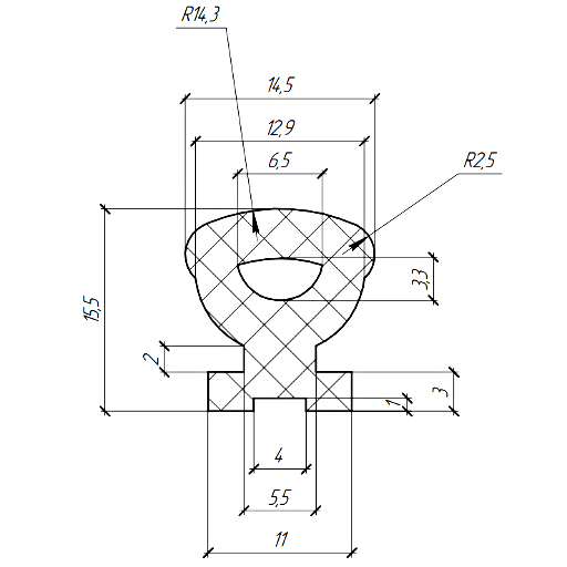 Силиконовый профиль №0929