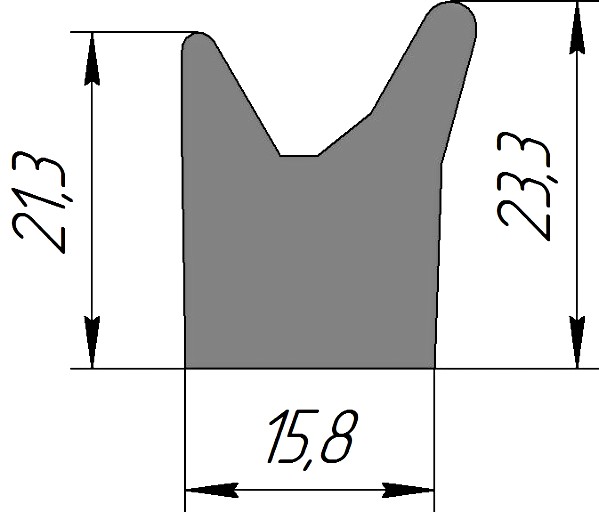 Силиконовый профиль №0221