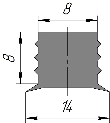 Силиконовый профиль №0212