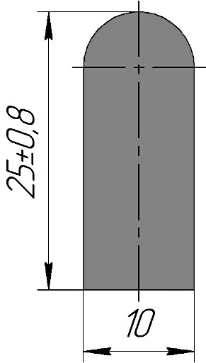 Силиконовый профиль №0130