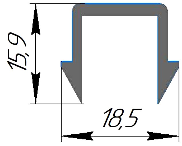 Силиконовый профиль №0314