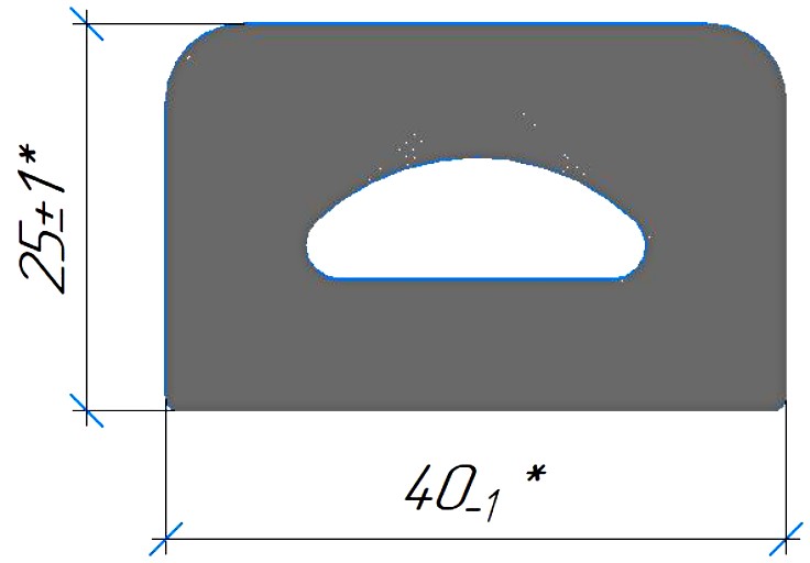 Силиконовый профиль №0616
