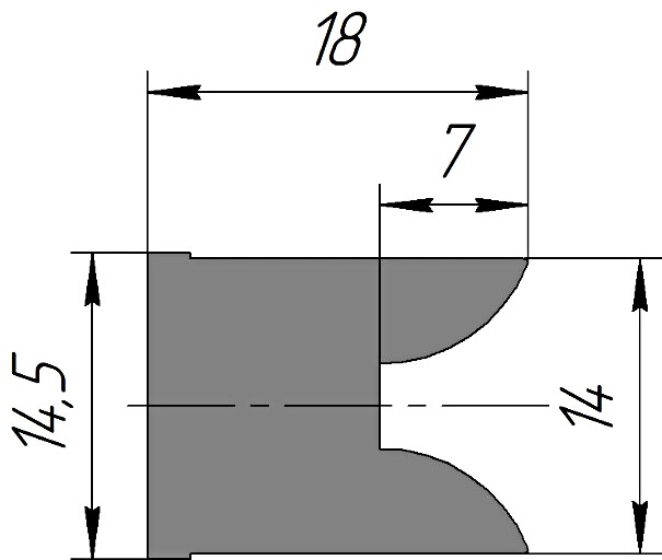 Силиконовый профиль №0182