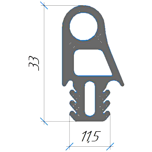 Силиконовый профиль №0711