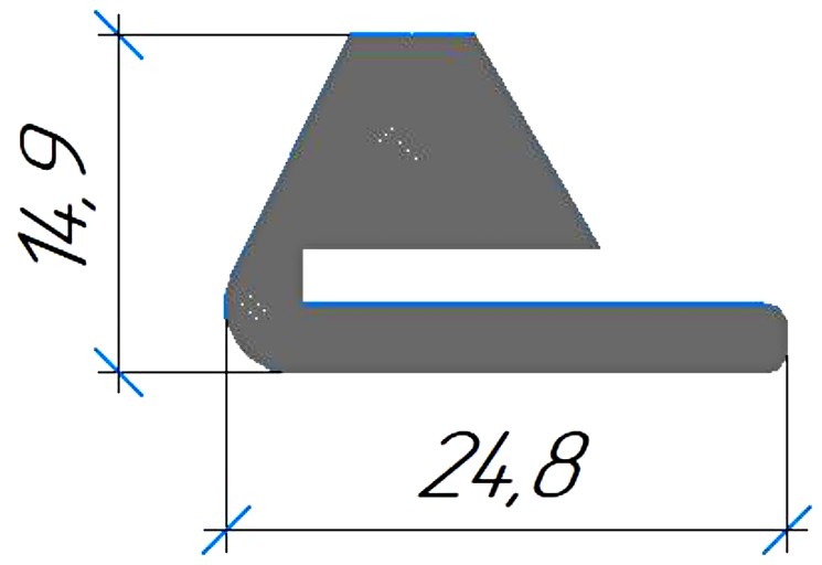 Силиконовый профиль №0736