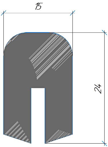 Силиконовый профиль №0501