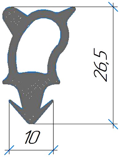 Силиконовый профиль №0714