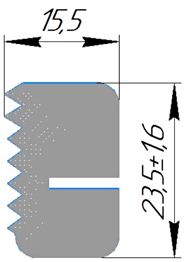 Силиконовый профиль №0475